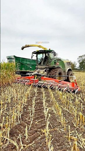 John Deere 9900i forage harvester working in this field