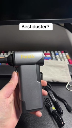 Meet the Fanttik B10 Pro Max, a powerful portable air duster built to make cleaning your tech and workspace easier. 💨⚡ With high-speed airflow, adjustable power, a compact cordless design, and multiple attachments, it’s perfect for blowing dust out of PCs, keyboards, gaming consoles, cars, workspaces, and those hard-to-reach spots where traditional cleaning tools can’t reach. Skip the piles of compressed-air cans and keep one powerful cleaner ready to go whenever you need it! 🔥 #Fanttik #B10Pr