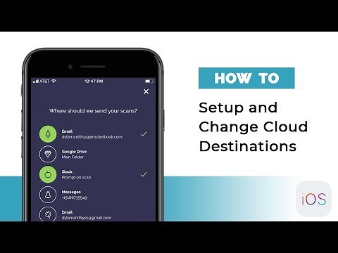 How To Setup and Change Cloud Destinations (iOS) | Rocketbook Guide