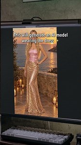 Sell Dresses With an AI Model 👗 Shopify + Tradelle | My AI Model Manager #Shorts