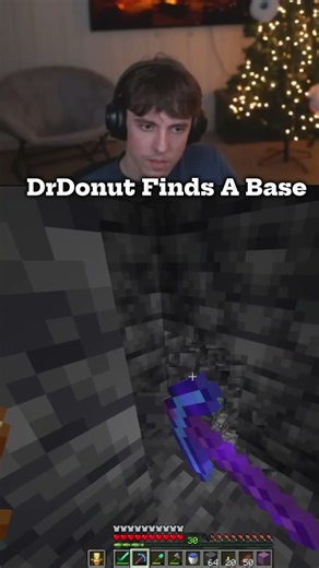 DrDonut Found A Base While Sleep 💔. #minecraft