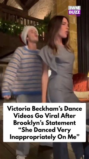 Victoria Beckham’s dance videos go viral after son Brooklyn’s statement claiming she “danced very inappropriately on me in front of everyone” on his wedding day #DavidBeckham #victoriabeckham #BrooklynBeckham #NicolaPeltz #hollywood #trendingvideo #dance | IWMBuzz