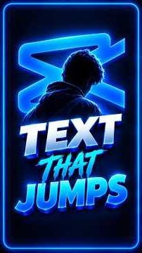 Your text looks flat? 👀 Try this CapCut trick to make your text jump out of the screen.⚡