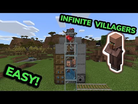 EASY 1.21 VILLAGER BREEDER TUTORIAL in Minecraft Bedrock (MCPE/Xbox/PS4/Nintendo Switch/Windows10)