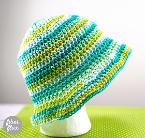 Classic Crochet Bucket Hat, Free Pattern   Video Tutorial - fiberfluxblog.com
