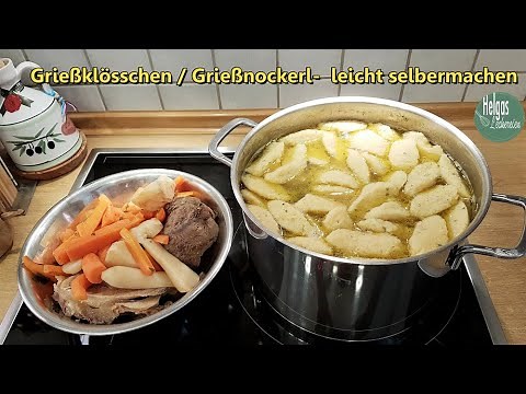 Grießklösschen / Grießnockerl schnell und einfach selber machen