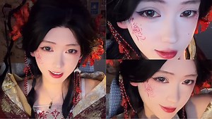 逆天颜值！绝美彼岸花红娘子，近期最佳妆造之一，可以竞争赛博蕾姆和巅峰苗疆之下第二的位置！实在太美了，我都不太舍得清屏哈哈～