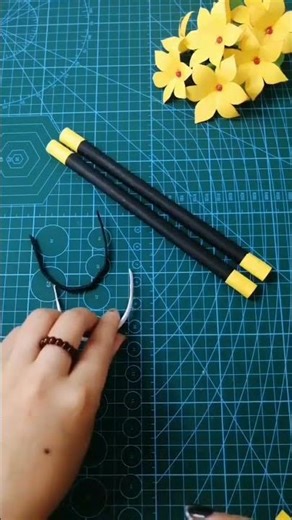 how to make craft paper Nain chaku Ninja weapon #anime #Naruto#Ninja#craft paper #craft paper making