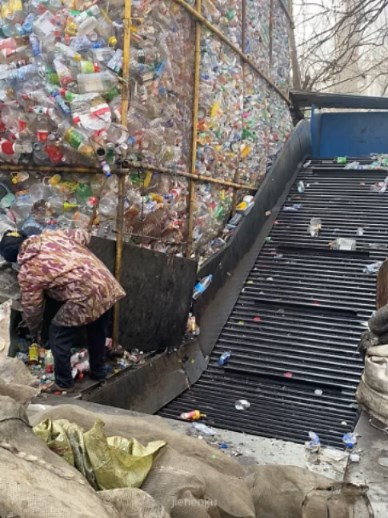 Inside a Plastic Bottle Mountain