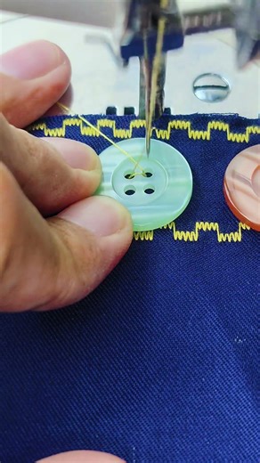 sewing button using a special foot
