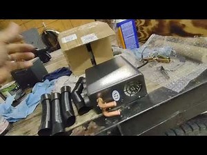 Installing a universal heater box in the 48 Chevy truck.