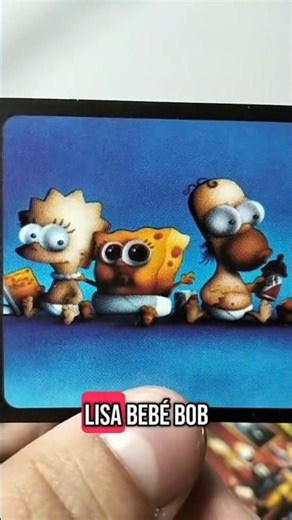 Hahaha the sponge cube #cards #simpsons #unboxing