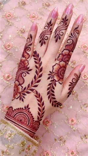 Back hand mehndi design | arabic mehndi design | simple mehndi design #mehndi #henna #mehndidesign