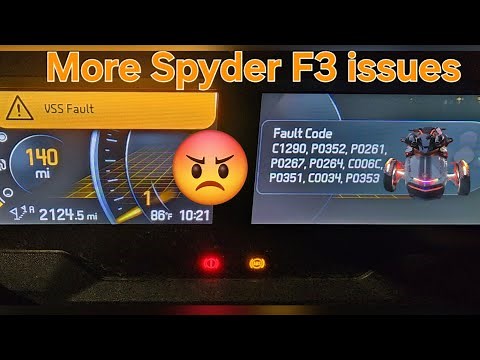 CAN-AM SPYDER F3 ISSUES 🥵Fault codes