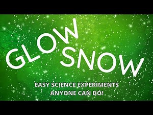 Glow Snow Glowing Science Experiment