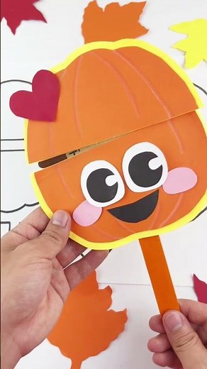 Easy Thankful Pumpkin Craft for Kids for Thanksgiving and Fall