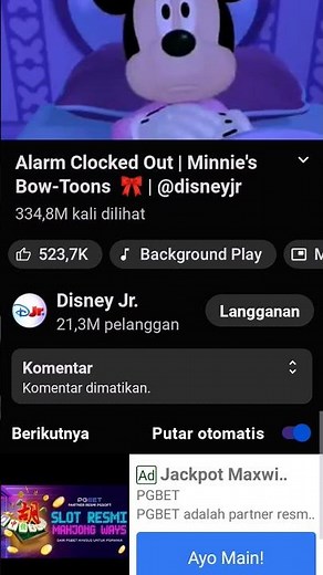 Shine together Minnie bow toons alarm clocked out