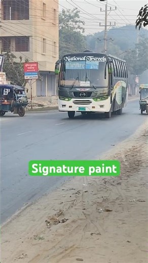 Signature paint on National Travels bus #bdbus #buspremi #travel