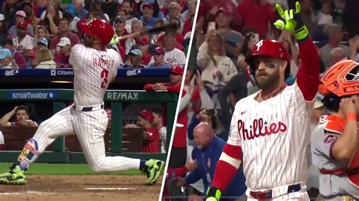 Bryce Harper's 40th career homer against the Mets makes it 9-1