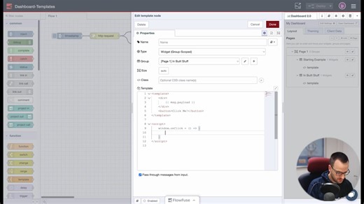 node-red dashboard 2 ui-template 定制模板节点