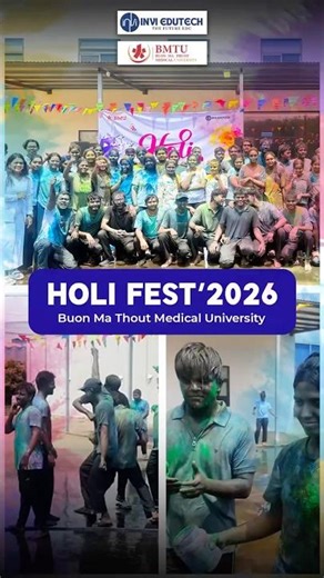 Celebrating Holi 2026 | BMU Medical University #inviedutech