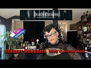 SCARLET DARKNESS Goth Plus Size Clothing Try-On Haul!
