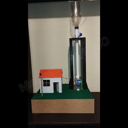 Energía hidráulica #maqueta #energíalimpia