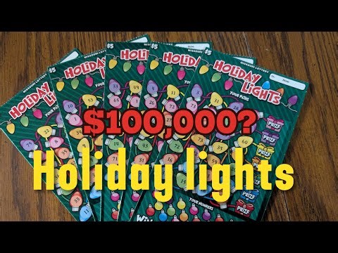 🎄HUGE WIN? Holiday Lights Scratch!💰 Christmas Lottery Ticket Madness!🔥