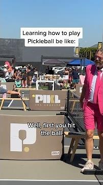 Learning how to play Pickleball be like: