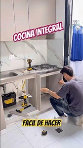 Cocina Integral FÁCIL DE HACER #cocinaintegral #kitchendesign
