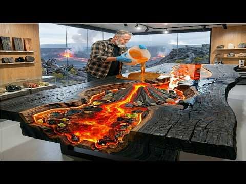 Burning Wood, Pouring Epoxy – And This Is What's Taking the Internet by Storm! Watch This Guy Do It!