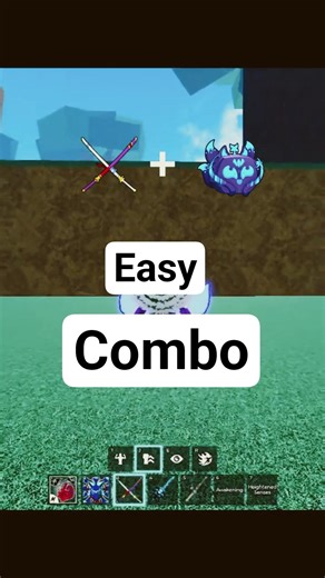 Kitsune And CDK Easy And Fastest Combo #bloxfruits #viral #combo#kitsune #cdk