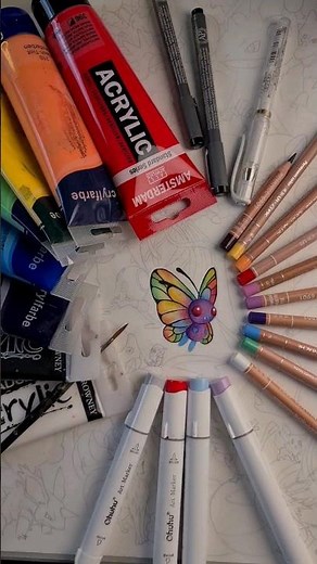 Let's draw 151 Pokémon! #4 Butterfree