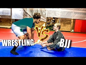 NCAA Heavyweight Wrestler VS BJJ Blue Belt