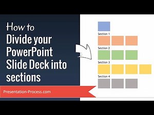 How To Divide your PowerPoint Slide Deck into sections