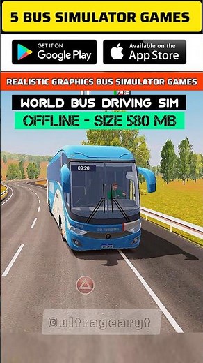 top 5 best bus simulator games for mobile | realistic graphics and gameplay