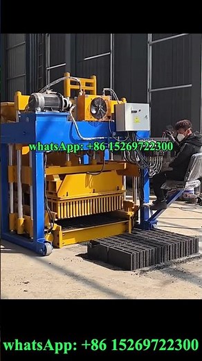 #QMY12-15 egg laying automatic cement bricks blocks machine with feeding concrere hopper #blocks