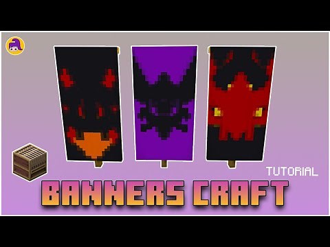 How to Craft Banners "Demons" - Minecraft tutorial