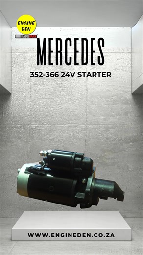 Mercedes 352–366 24V Starter – R2,500 VAT Built for strength and reliability, this 24V starter suits Mercedes 352–366 engines. Designed to deliver consistent cranking power, it’s an essential replacement part for dependable starts and long-term performance. 📩 All contact links are in our bio. (Offers valid while stocks last. E&OE. T&Cs apply.) #MercedesEngine #StarterMotor #ReliablePerformance #EngineDen | EngineDen