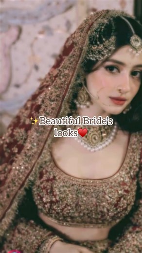 Bridal 👰✨ #BridalLook #WeddingGlam #BeautifulBride #BridalMakeup #viralvideo #WeddingInspiration