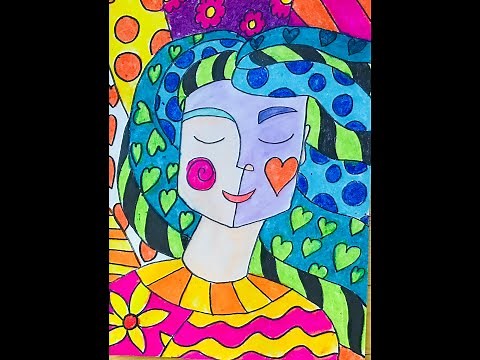 Art Tutorials: Romero Britto Portraits - Grades 4-5