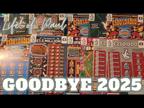 Happy New Year's Eve, here is my final scratch card video of 2025, let's hope we go out with a bang.