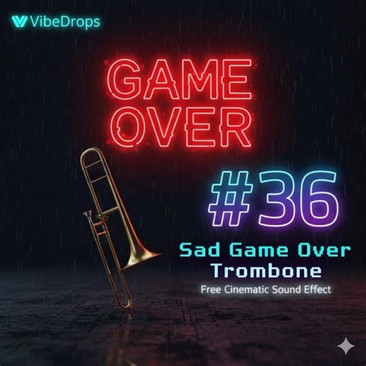Sad Game Over Trombone Sound 🎮 | Free Download | #36 #soundeffect