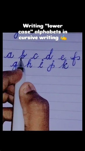 How to write? (a to z) "lower case" alphabets in cursive ✍️ #cursivewriting#calligraphyforbeginners