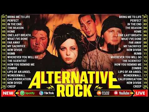 Alternative Rock Greatest Hits 🔥Evanescence, Green Day, Linkin Park, Coldplay, Red Hot Chili Peppers