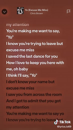 Chris Brown - Yo Excuse Me Miss Lyrics