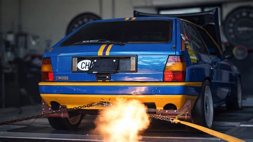 Lancia Delta HF Integrale turbo sound full boost dyno