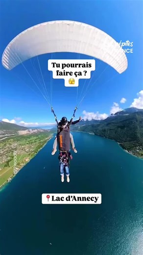Parachute Extrême au-dessus du Lac d'Annecy