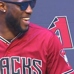 Marte introduced to D-backs fans