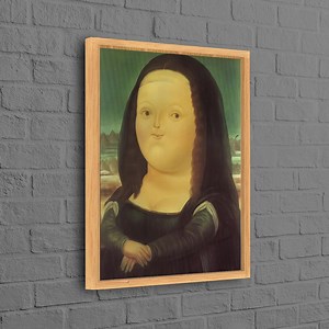 Fernando Botero Canvas Gift, Mona Lisa by Fernando Botero Art Canvas, Mona Lisa Art Canvas, Famous Poster, Personalized Gift for Mom, - Etsy